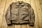 Vintage 1980s Golden Collection Leather Fur Lined Jacket