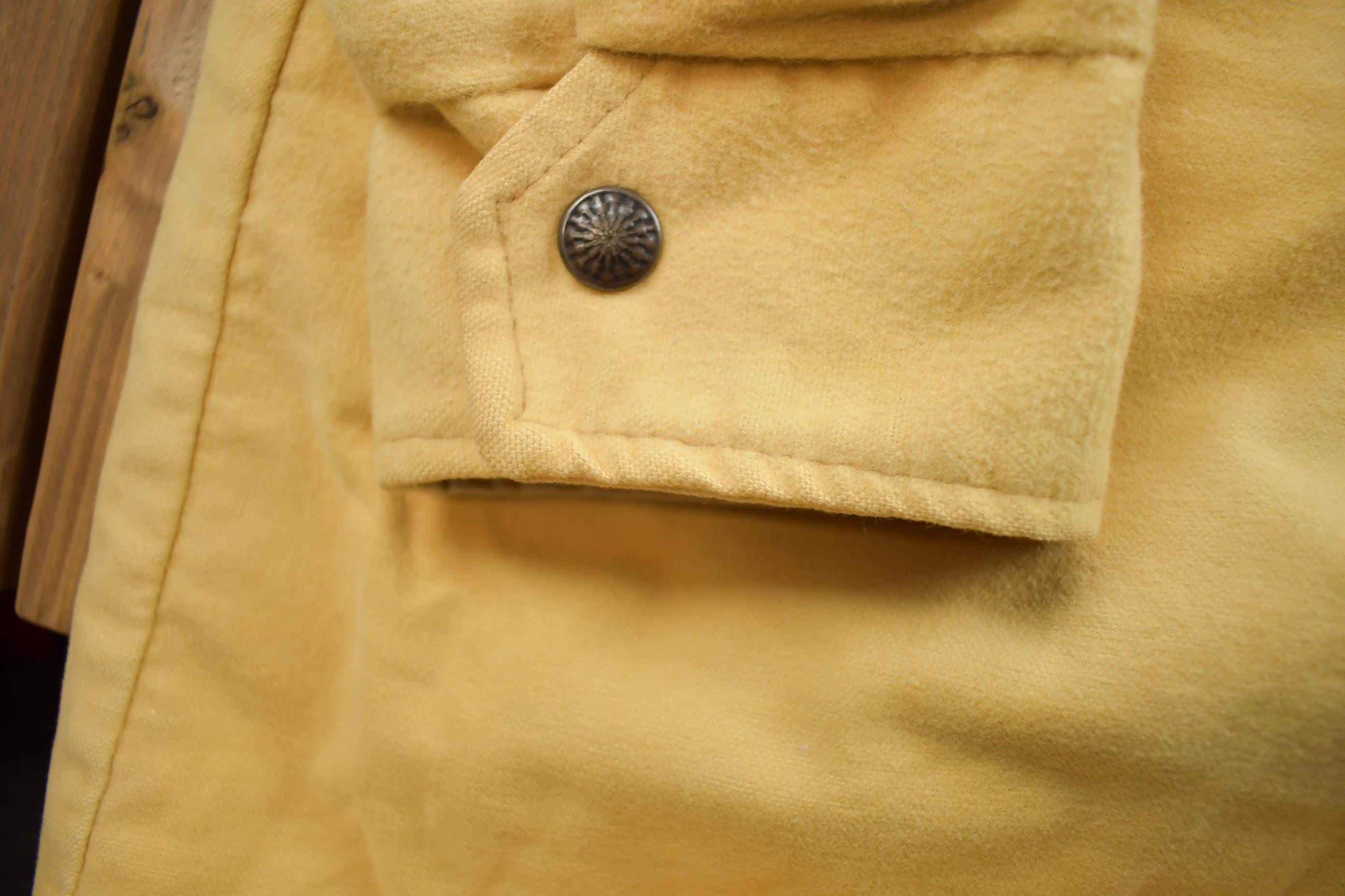 Vintage 1980s Garden Mountain Thermal Blank Button Up Jacket Made In USA