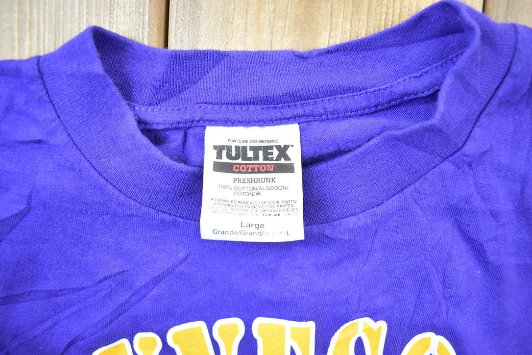 Vintage 1990s Randy Moss Minnesota Vikings NFL Graphic T-Shirt