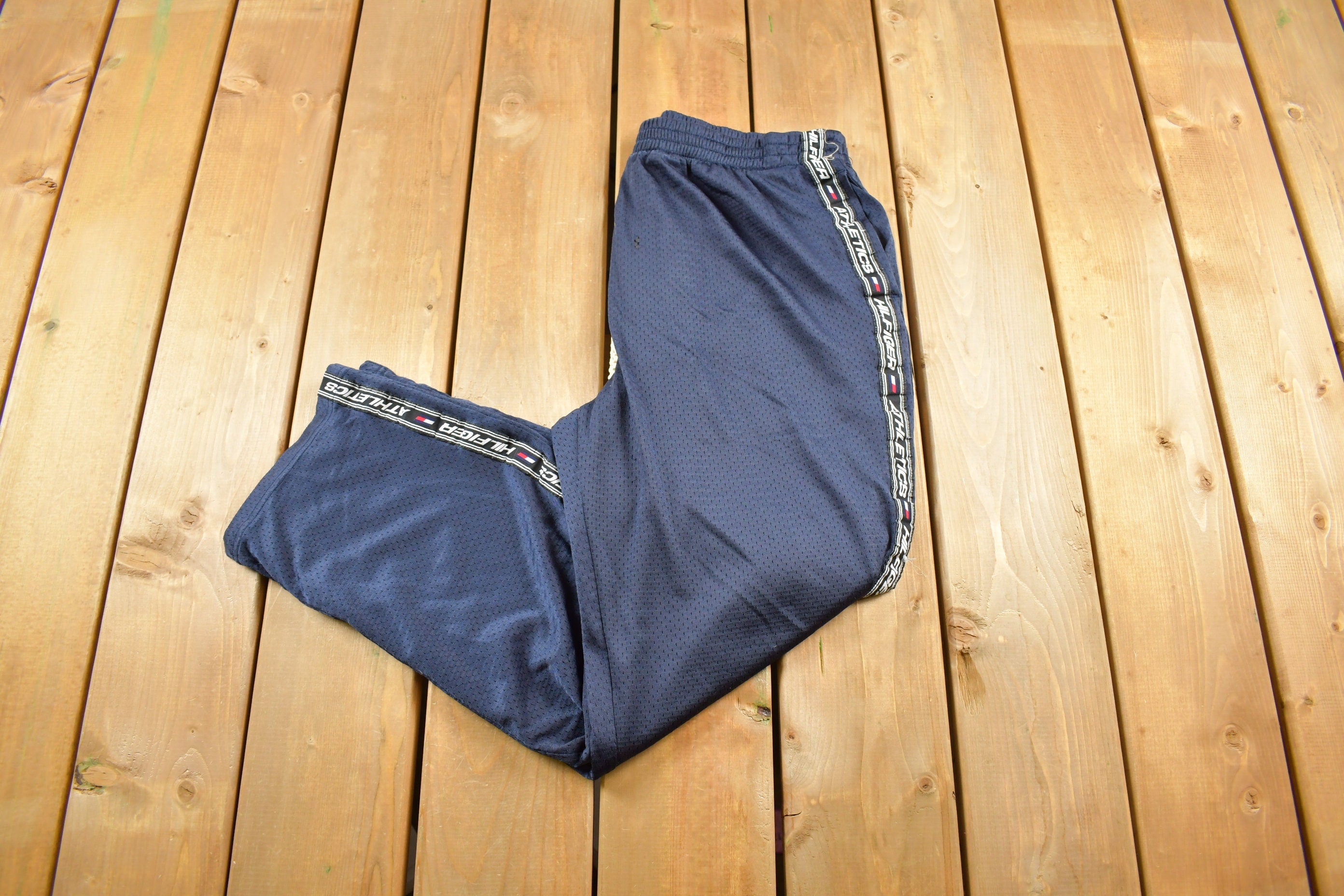 Vintage 1990s Hilfiger Athletics Track Pants Size Medium