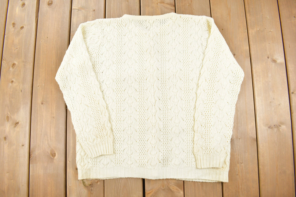Vintage 1980s Knit Cardigan Sweater