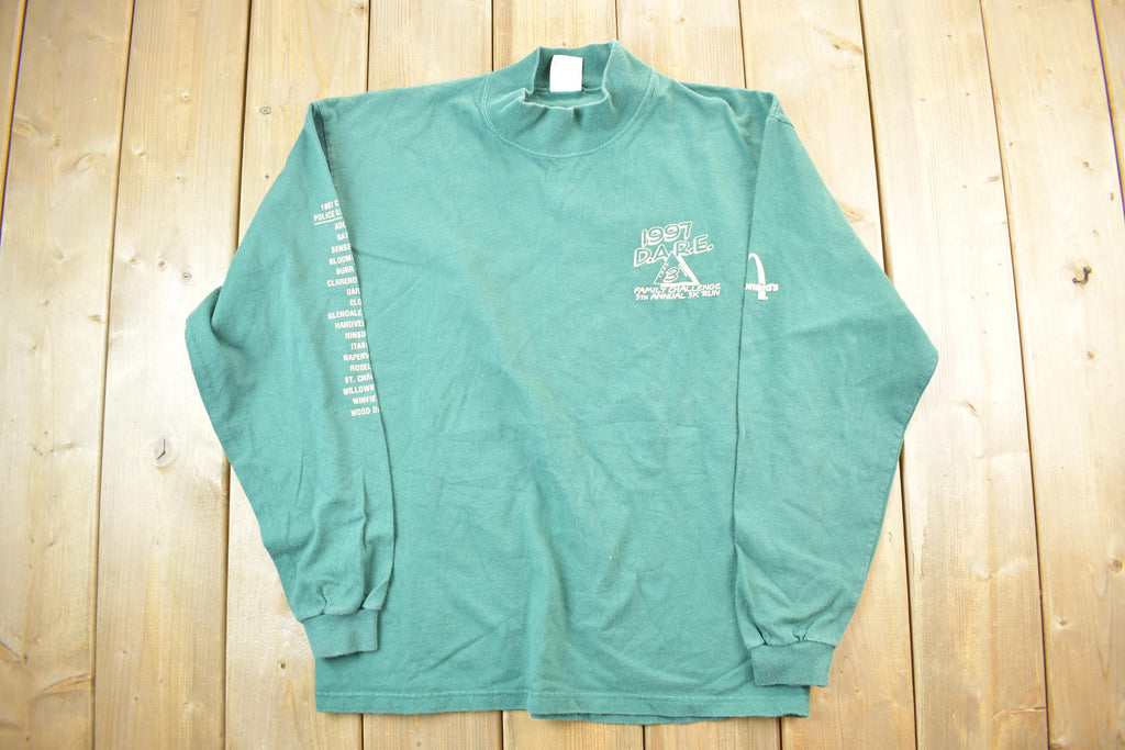 Vintage 1997 Mc Donalds DARE Family Challenge 5K Run Crewneck Sweatshirt