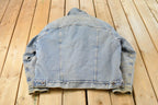 Vintage 1990s Levi's Sherpa Lined Denim Jean Trucker Jacket Men's Medium / Vintage Denim / Streetwear / Levi's Red Tab / Distressed