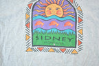 Vintage 1990s Sidney Montana Souvenir Purple Sleeve T-Shirt Mens L