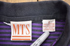 Vintage 1990s Striped Collared T Shirt