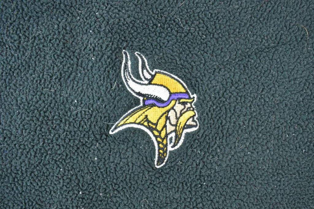 Vintage 1990s Minnesota Vikings Fleece NFL Sweater / Outdoorsman / 90s Sweater / Streetwear / Hiking / Fleece Zip up