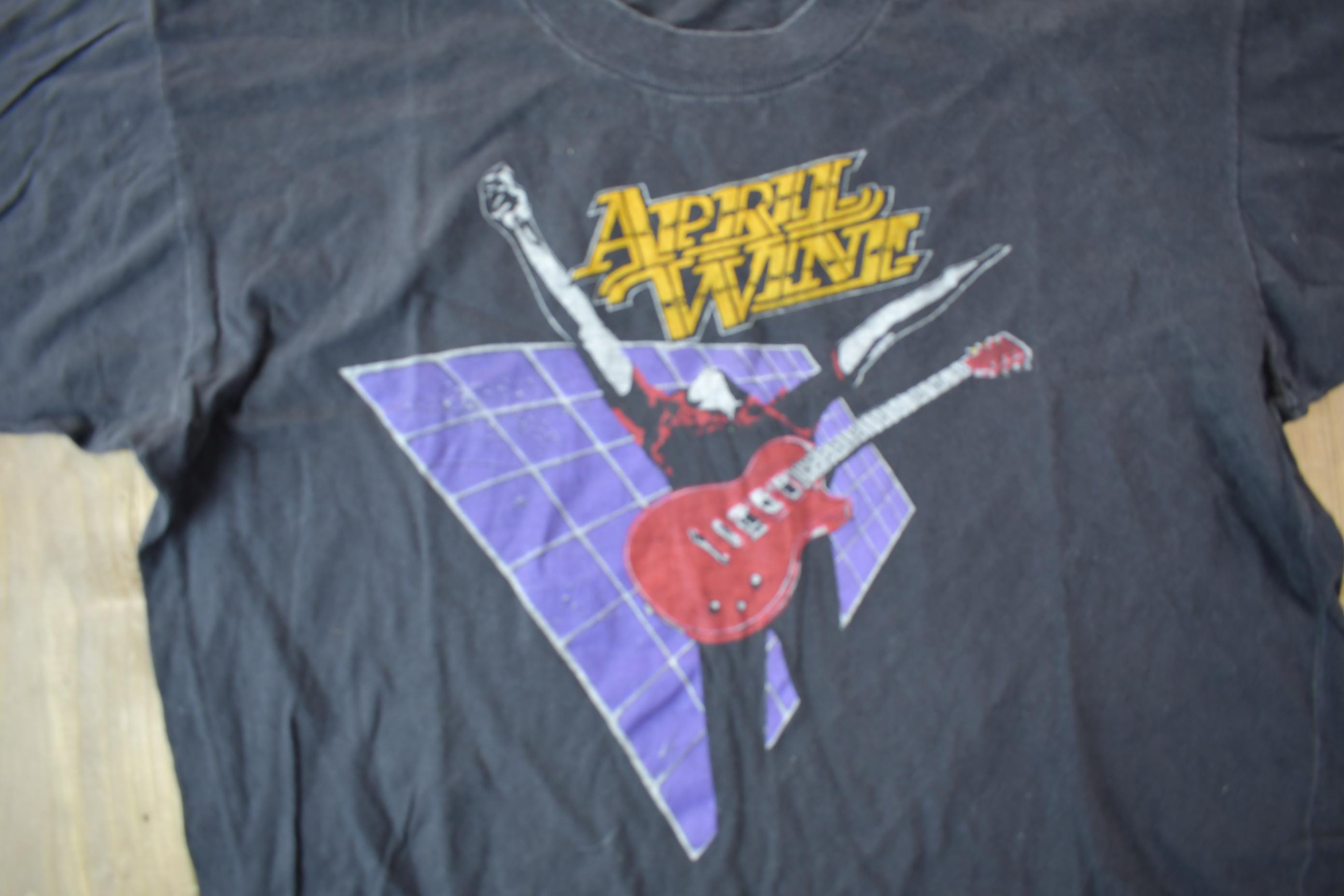 Vintage 1982 April Wine Power Play World Tour Single Stitch Band Tee