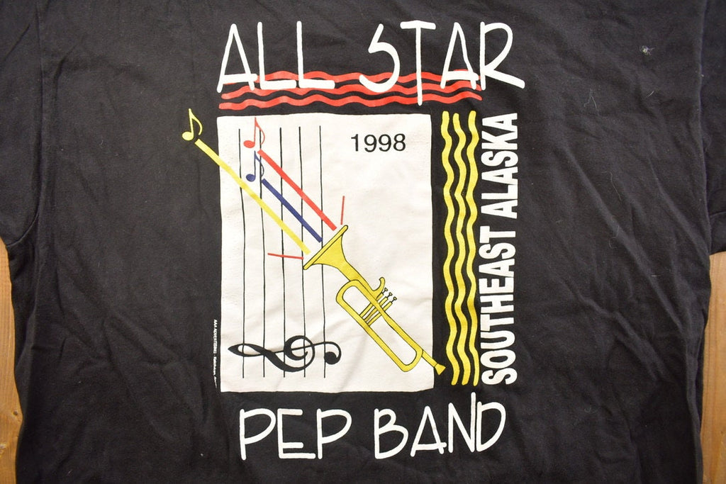 Vintage 1998 All Star Pep Band Graphic T Shirt