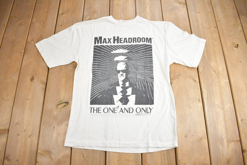Vintage 1987 Max Headroom The One And Only Graphic T Shirt