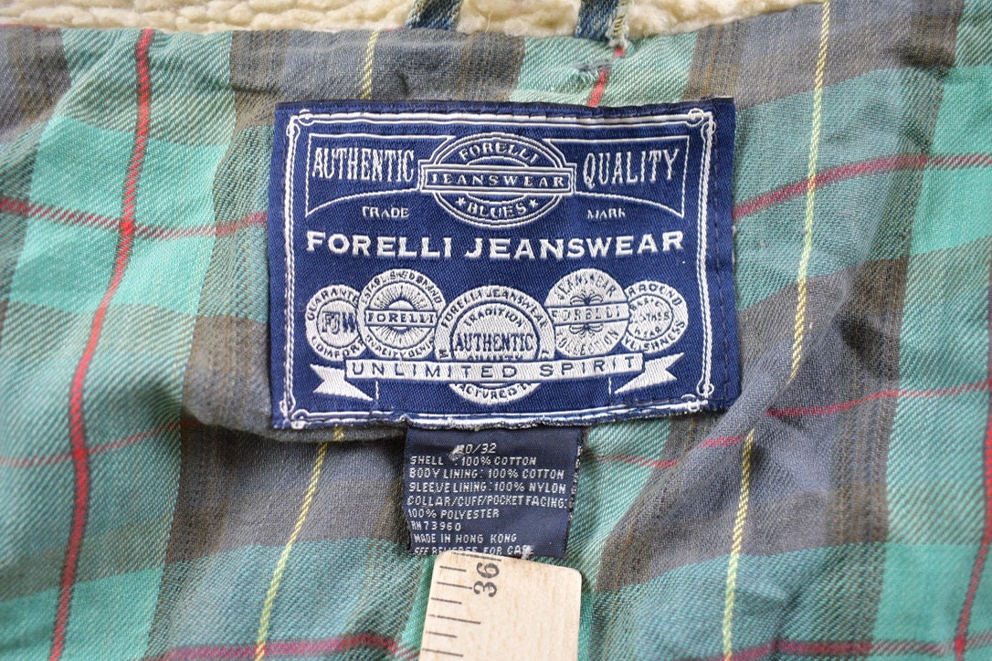 Vintage 1990s Forelli Jeanswear Blanket Lined Jean Jacket