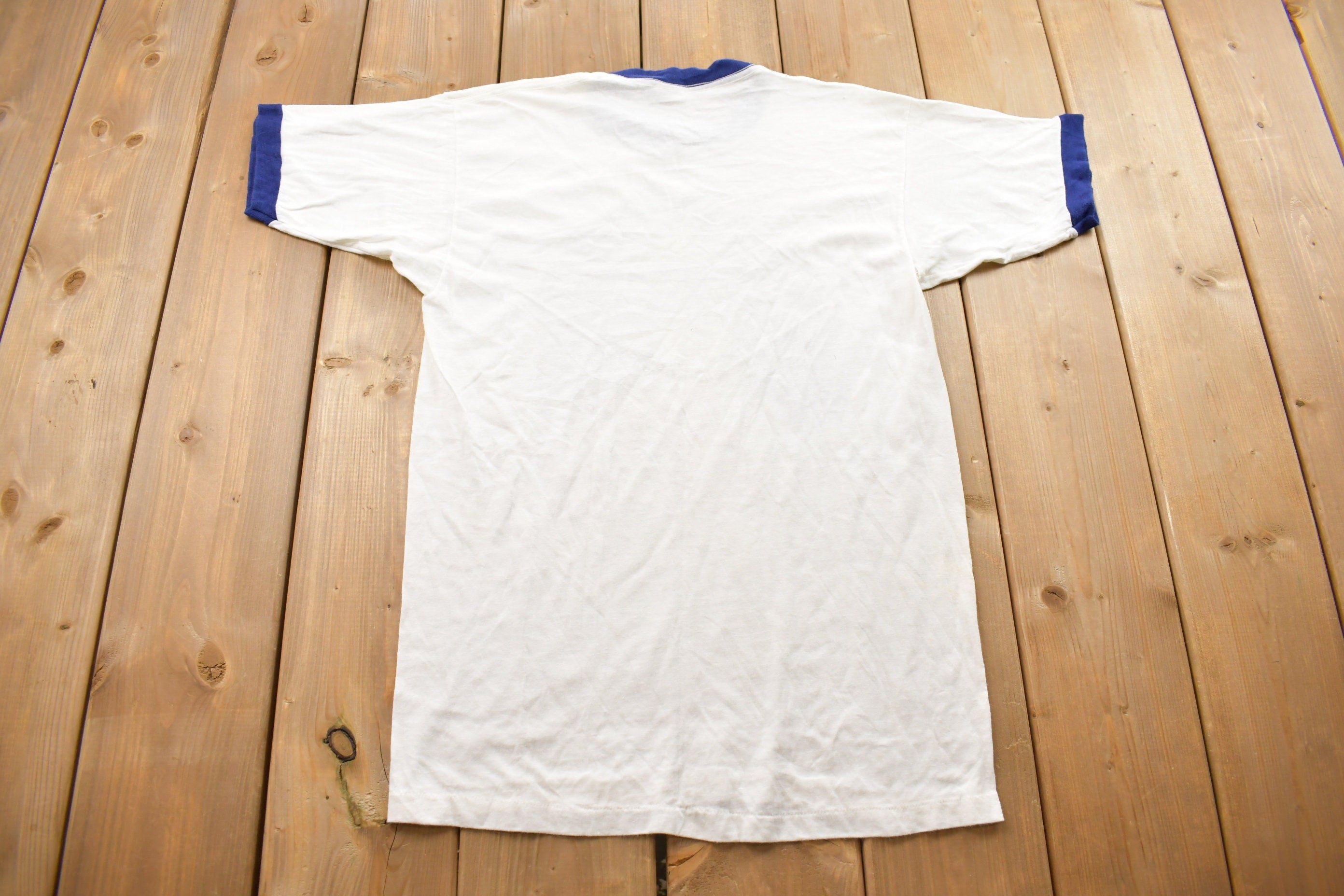 Vintage 1980s Pesti No 2 Graphic Ringer T-Shirt