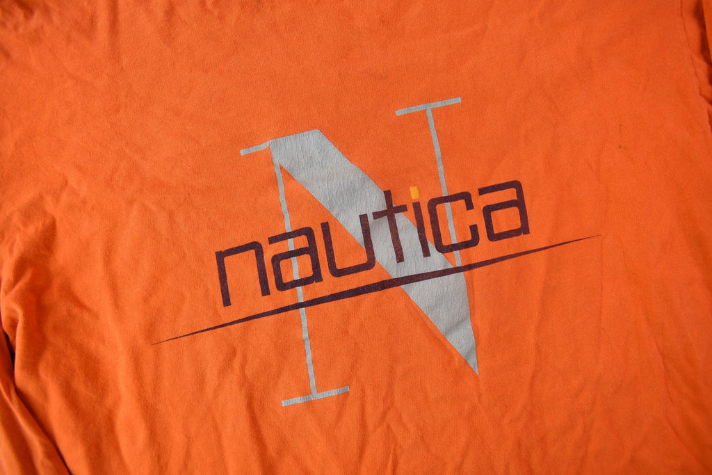 Vintage 1990s Nautica Long Sleeve Graphic T-Shirt