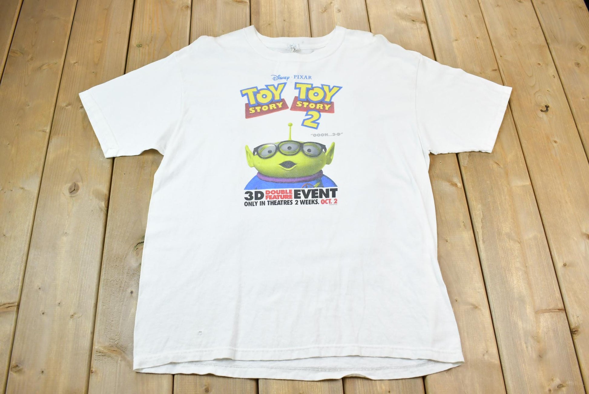 Vintage 1999 Toy Story 2 Movie Promo Graphic T-Shirt