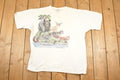 Vintage 1989 Harlequin Forest Animals FAB Outdoorsman Souvenir Travel T-Shirt Men's XL