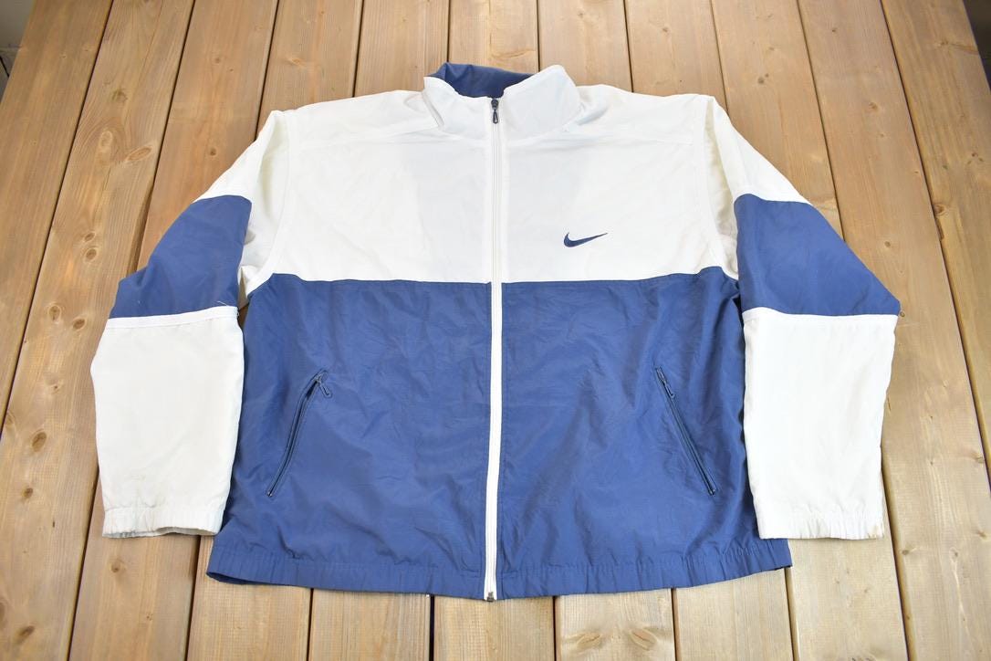 Vintage 1990s Nike Mini Swoosh Zip Up Windbreaker Jacket