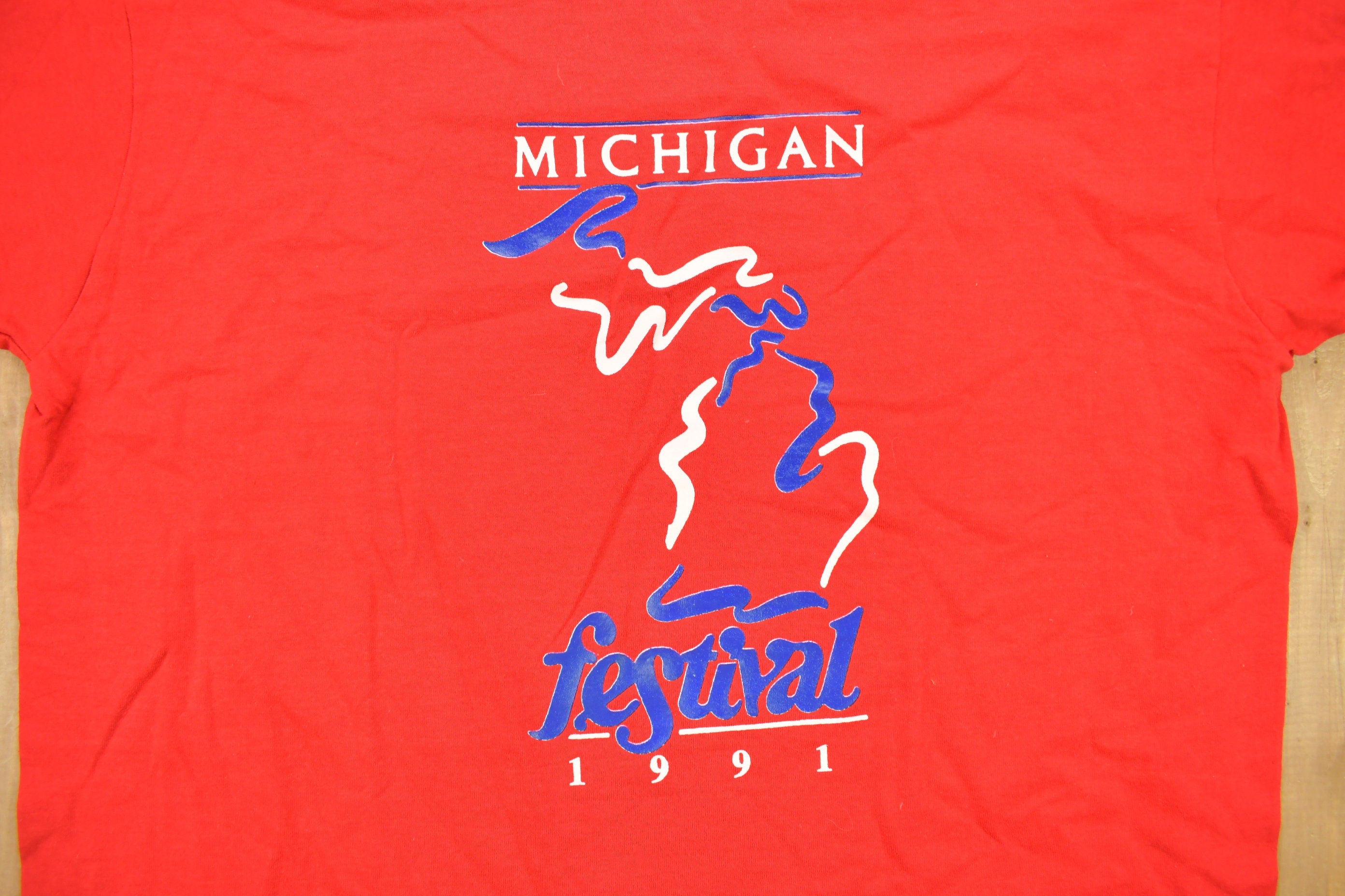 Vintage 1991 Michigan Festival Graphic T Shirt