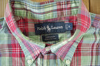 Vintage 1990s Ralph Lauren Checkered Short Sleeve Button Up Shirt