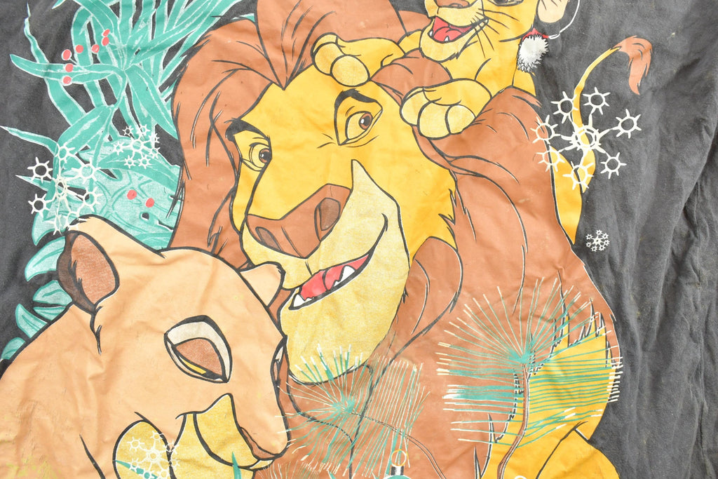 Vintage 1990s The Lion King Christmas Disney Cartoon Promo T-Shirt