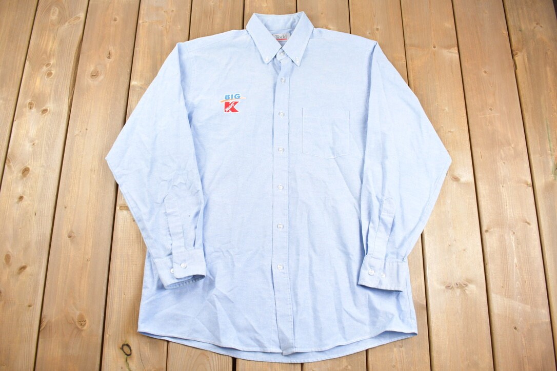 Vintage 1980s Todd K Mart Uniform Button Up Shirt