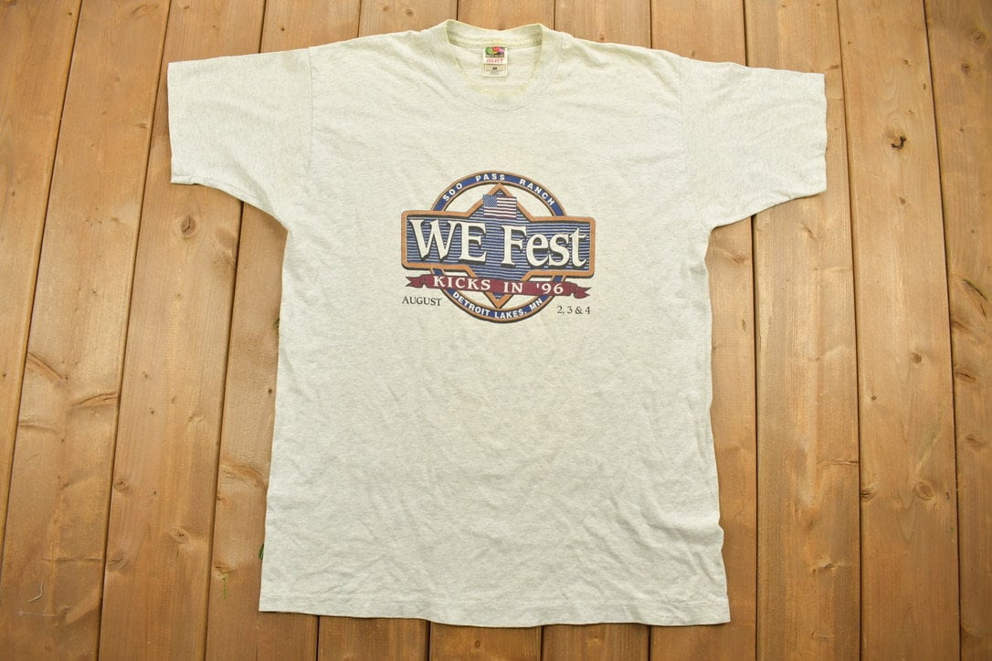 Vintage 1990s We Fest Detroit Lakes Souvenir T Shirt