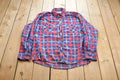 Vintage 1990s Wilderness Perfect For The Breeze Plaid Button Up Flannel Cottage Shirt