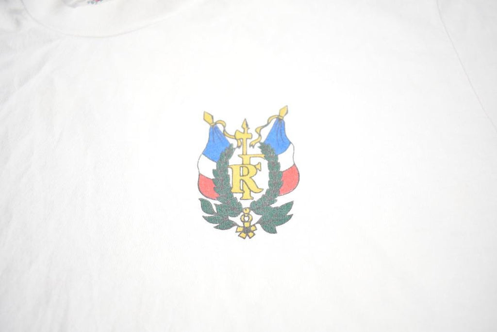 Vintage 1990s France Crest Souvenir Single Stitch Travel T-Shirt