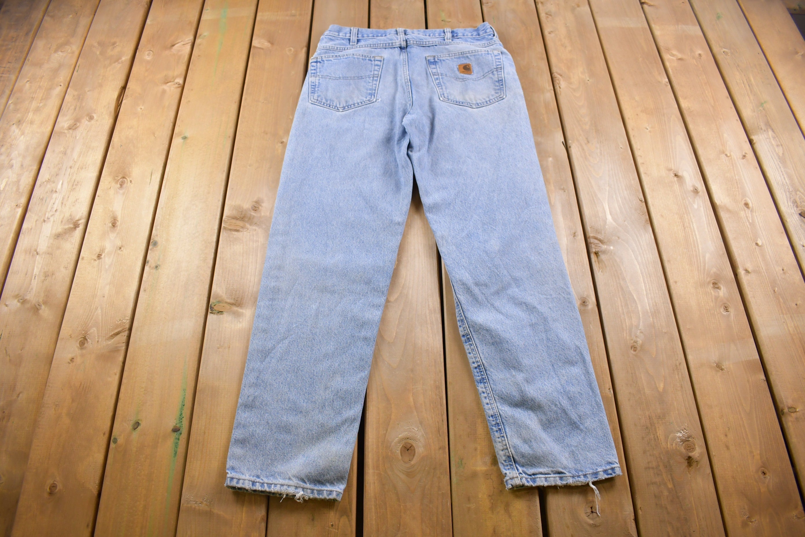 Vintage 1990s Carhartt Work Pants Size 32 x 31 90s Carpenter Pants Made In USA