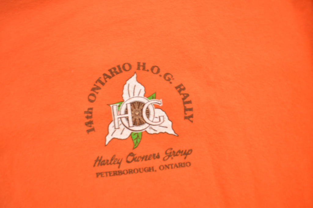 Vintage 2002 Harley Davidson Ontario Provincial HOG Rally Long Sleeve T-Shirt