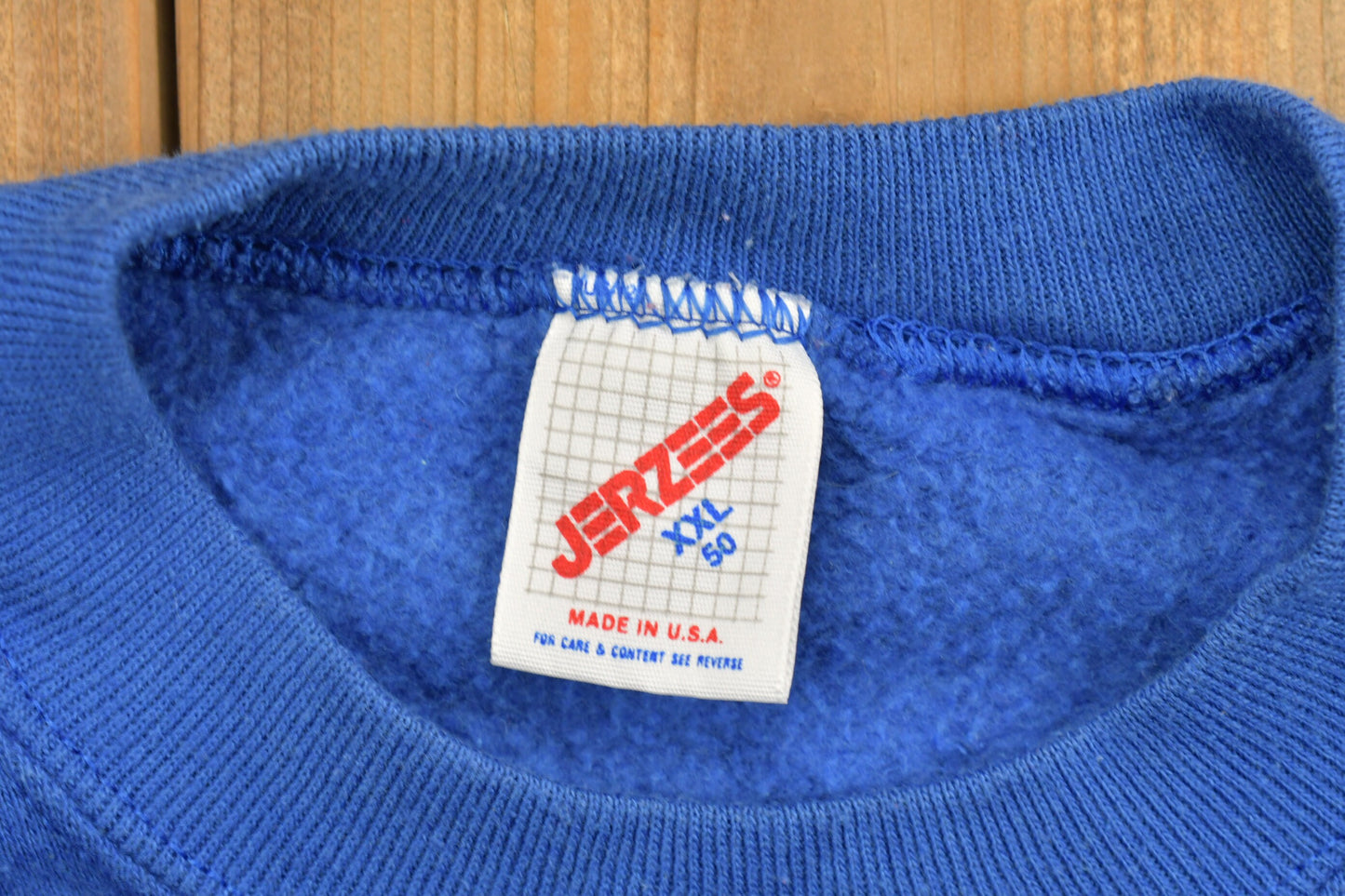 Vintage 1980s Madison Ave Astros Crewneck Sweatshirt / 90s Crewneck / Souvenir Sweater / Jerzees / Blue / Made In USA