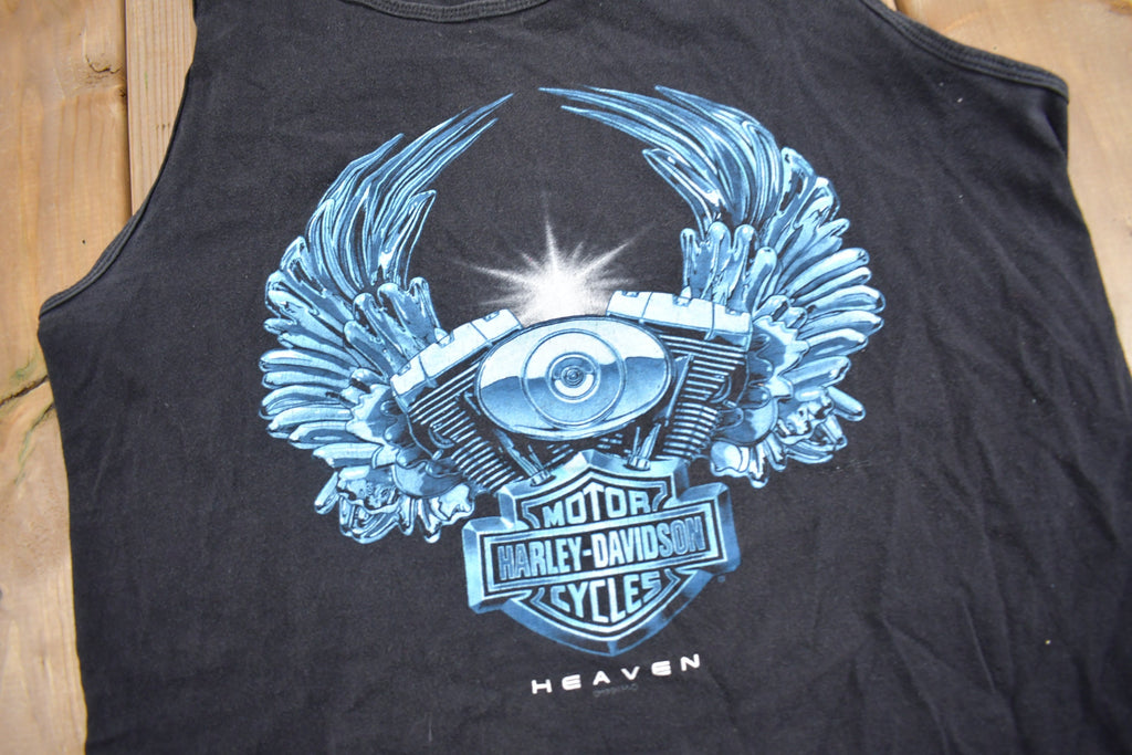 Vintage 1998 Harley Davidson Heaven Las Vegas Nevada Graphic Tank Top