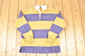 Vintage 1990s Rugby Striped Quarter Button Shirt Mens M