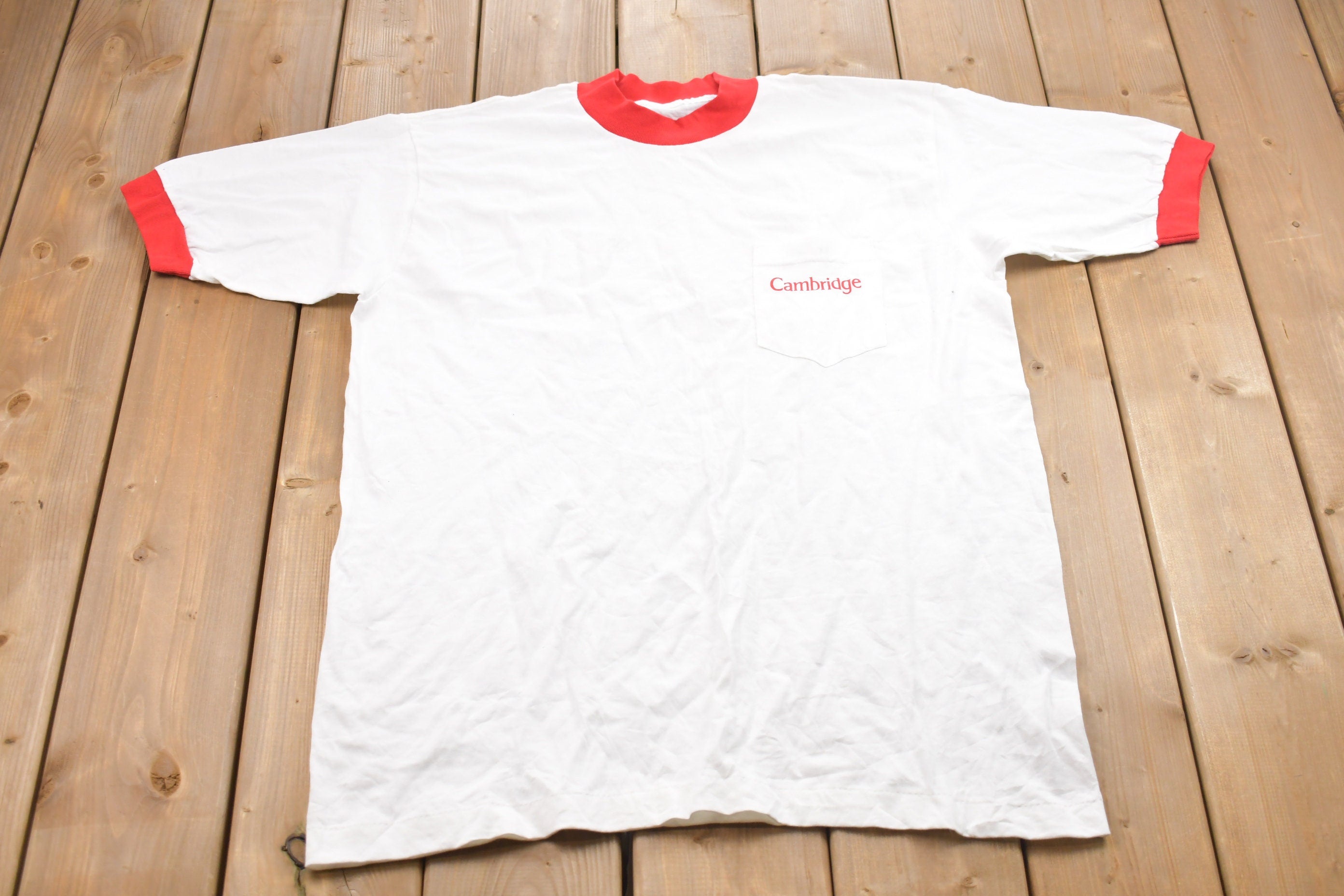 Vintage 1990s Cambridge Ribbed T-Shirt