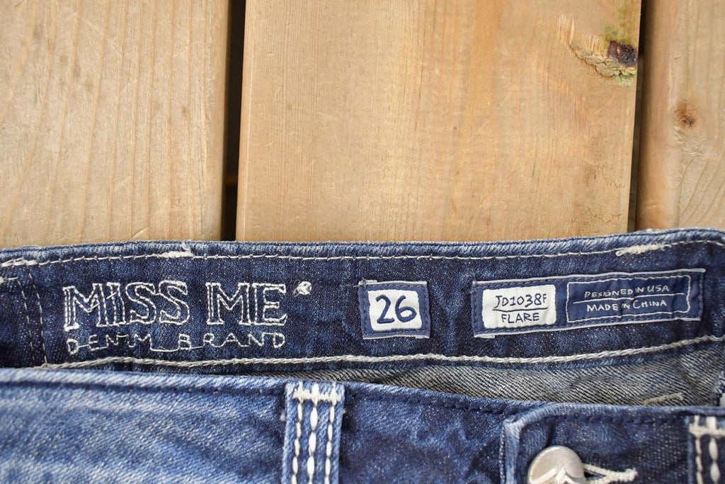Vintage Deadstock Y2K Miss Me Bedazzled Low Rise Jeans Women's Size 26x31
