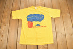 Vintage 1985 MFD Learn Not To Burn Fun Run Graphic T Shirt