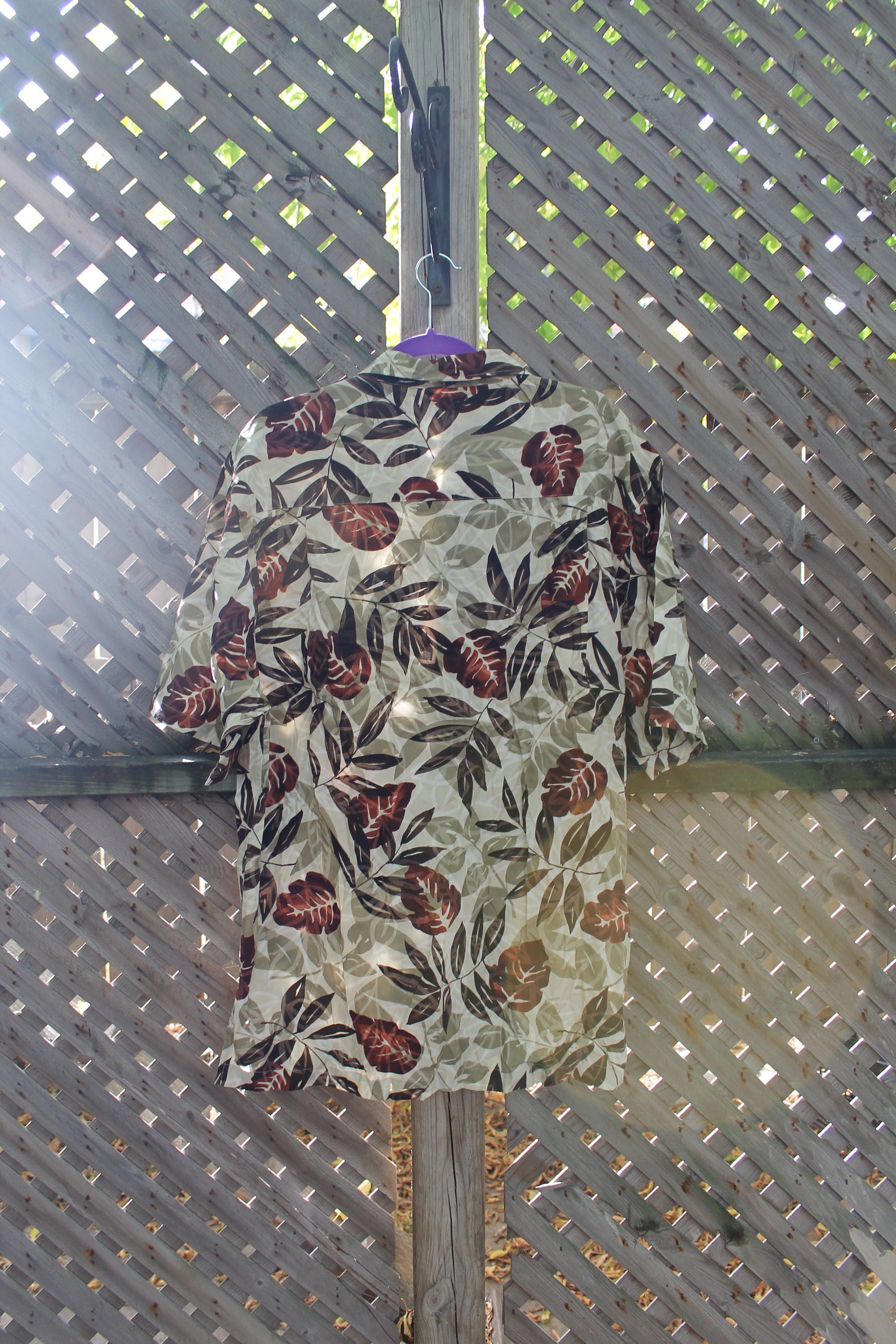 Vintage 1990s Cutter & Buck All Over Print Button Up /