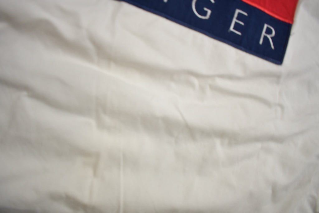 Vintage 1990s Tommy Hilfiger International Games Flag Patch Button Up Shirt  1990s Button Up  Vintage Tommy  90s Style