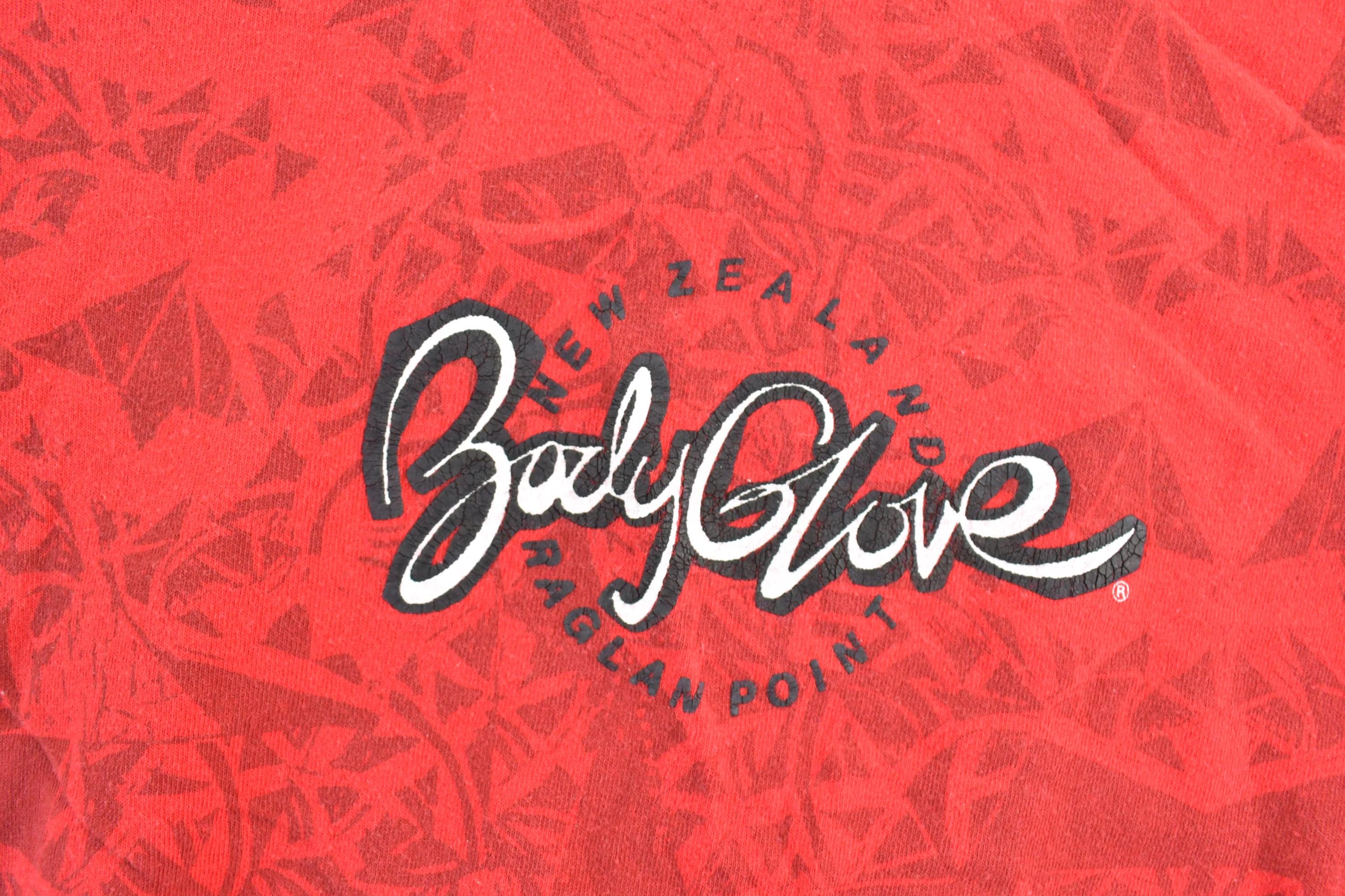 Vintage 1988 Body Glove All Over Print Raglan Point Surfing T-Shirt