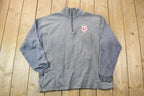 Vintage 1990s Dillon Lee Heavyweight Quarter Zip Mock Neck Sweatshirt