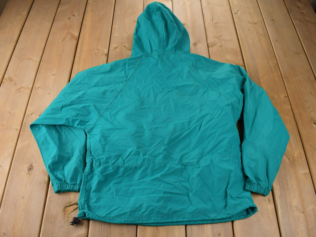 Vintage 1980s LL Bean Quarter Zip Women's Windbreaker Jacket Made In USA Size Small