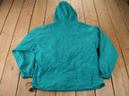 Vintage 1980s LL Bean Quarter Zip Women's Windbreaker Jacket Made In USA Size Small
