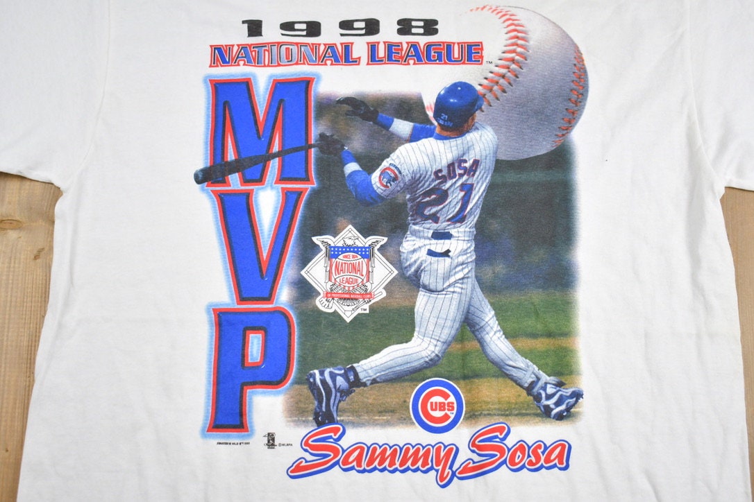 Vintage 1998 Sammy Sosa Cubs MVP Graphic T-Shirt