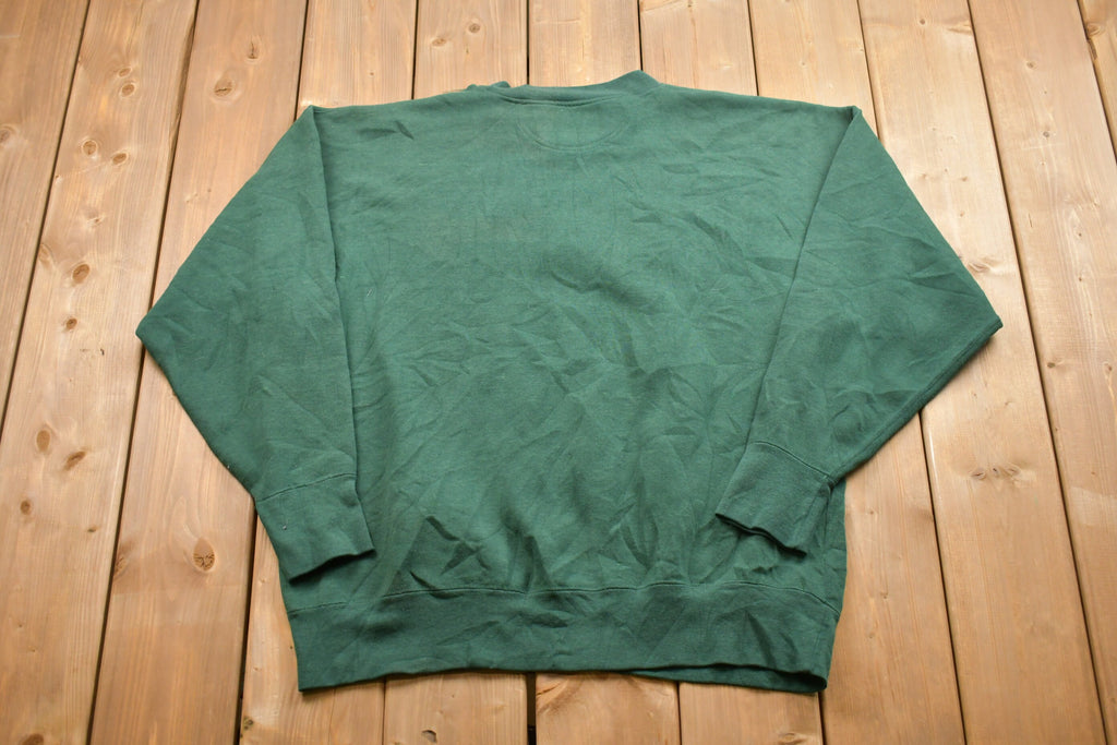 Vintage 1990s Midwest Embroidery Mustangs Crewneck Sweatshirt