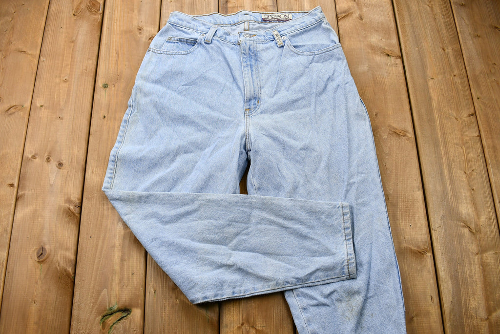 Vintage 1980s Sasson Jeanswear Light Wash Relaxed Tapered Mom Jeans