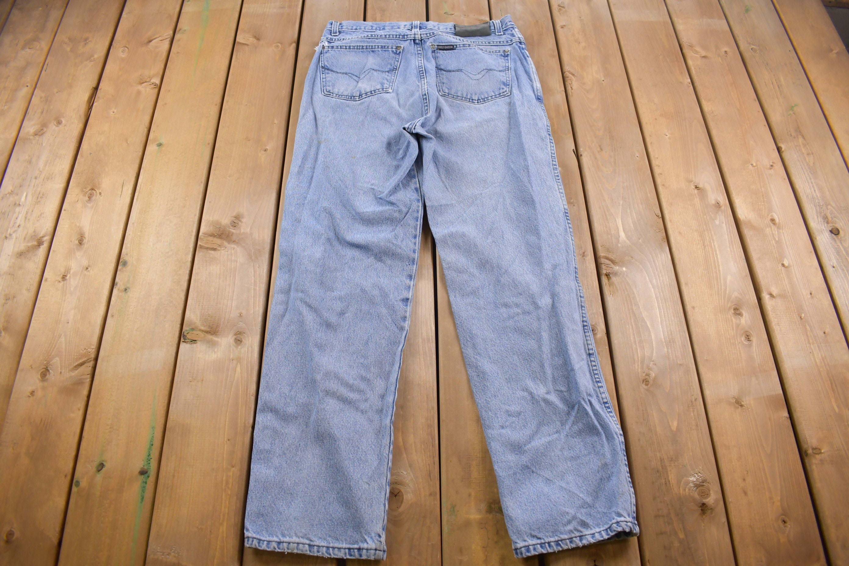 Vintage 1990's Harley Davidson Blue Jeans