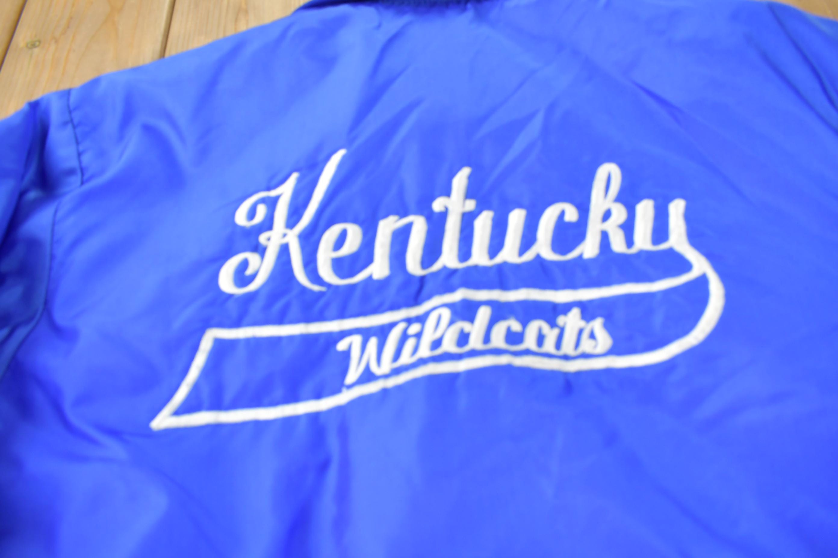 Vintage 1980s Kentucky Wildcats Satin Jacket Jacket