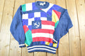 Vintage 1990s Van Heusen 417 Yachting Knit Crewneck Sweater Mens M