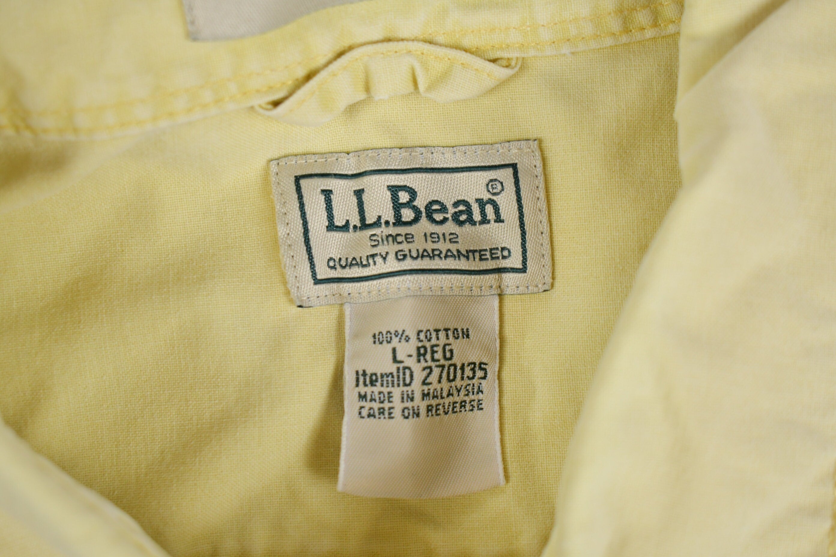 Vintage 1990s L.L. Bean Blank Button Up Shirt