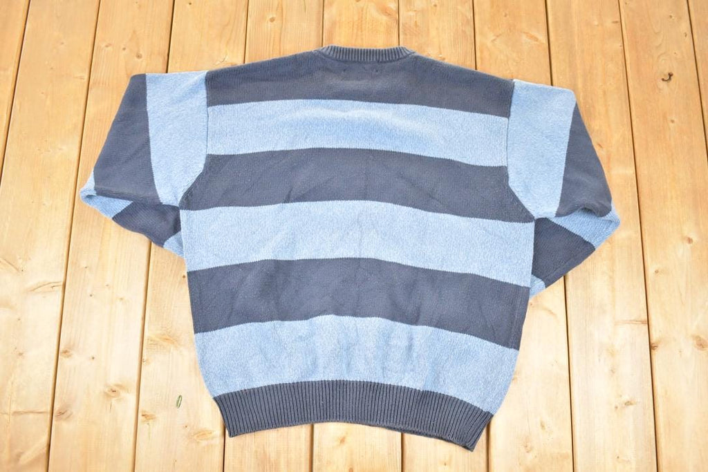 Vintage 1990s Croft & Barrow Knit Crewneck Sweater Mens L