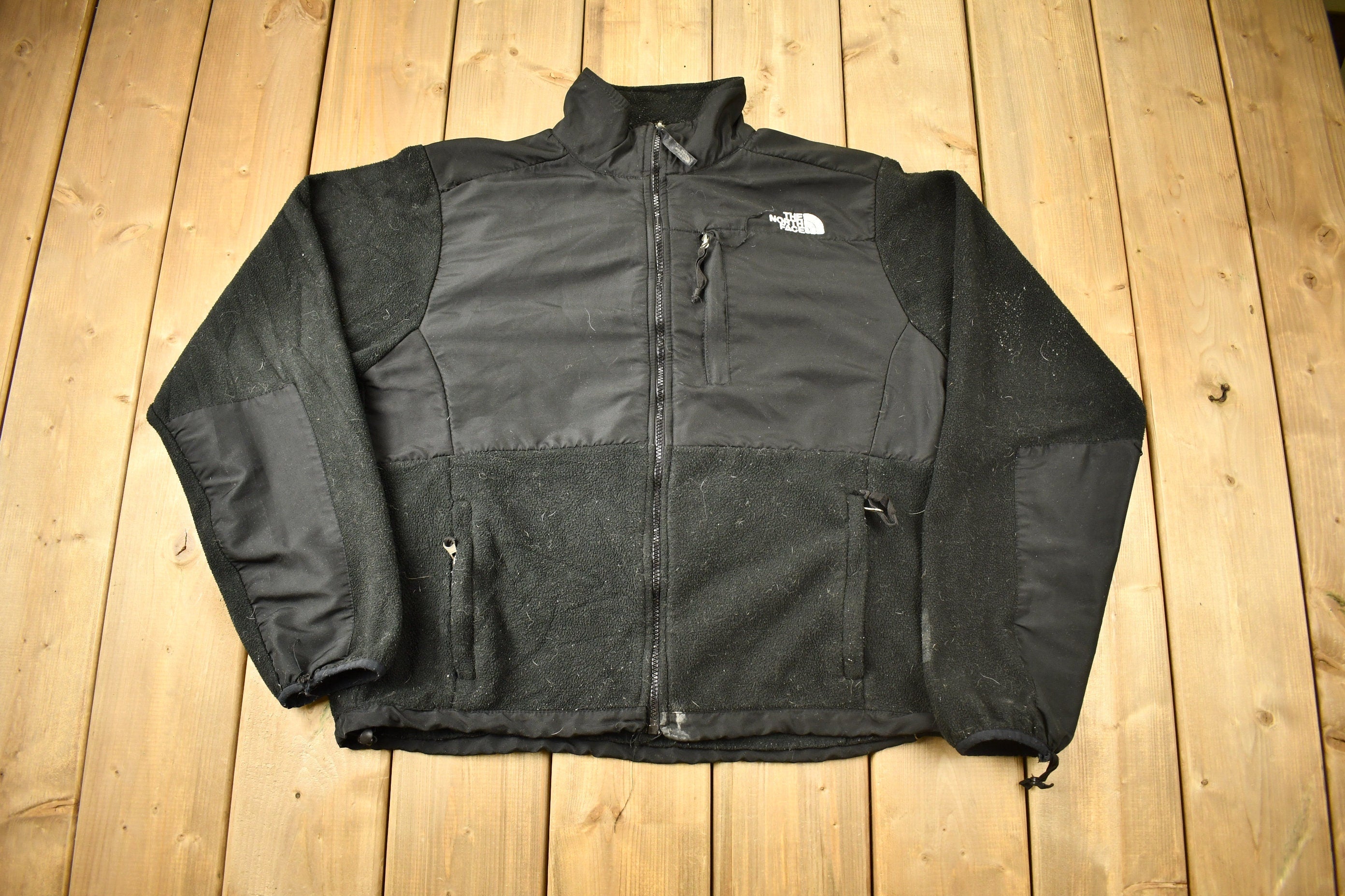 Vintage 1990s The North Face Denali 800 Fleece Full Zip Sweatshirt