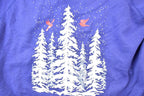 Vintage 1990s Winter Tree 2 Birds Crewneck